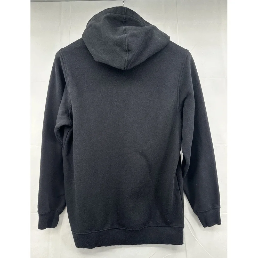 Adidas Men's Black Hoodie Sweatshirt Football Helmet Flames‎ Pocket Size Large